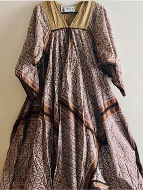VINTAGE DIANE OPUS MEXICAN CAFTAN DRESS S M